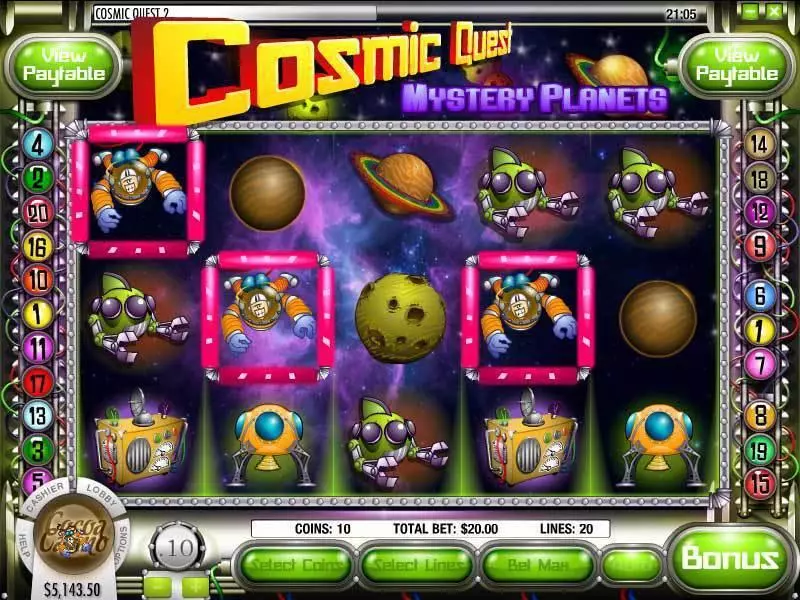 Cosmic Quest Episode Two Rival Slot Game released in February 2009 - Free Spins
