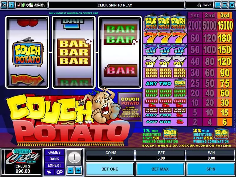 Couch Potato Microgaming Slot Game released in   - 