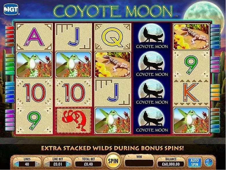 Coyote Moon IGT Slot Game released in   - Free Spins