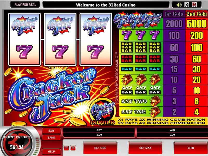 Cracker Jack Microgaming Slot Game released in   - 