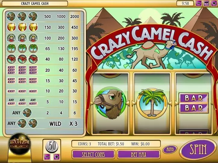 Crazy Camel Cash Rival Slot Game released in  2010 - 
