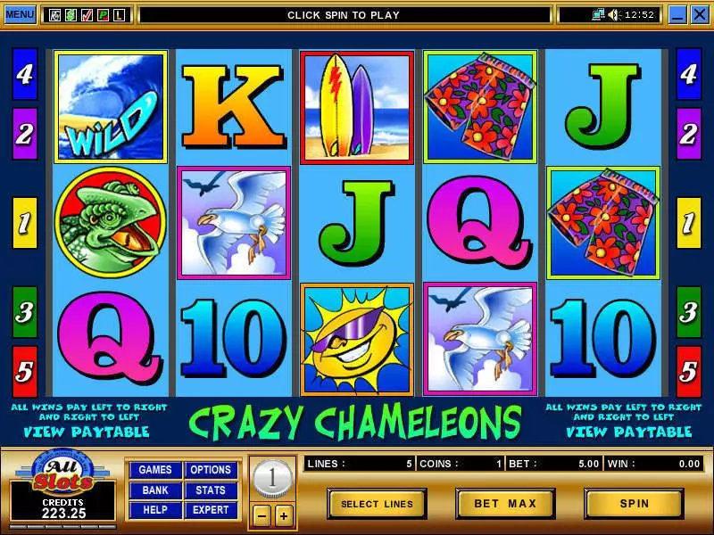 Crazy Chameleons Microgaming Slot Game released in   - 