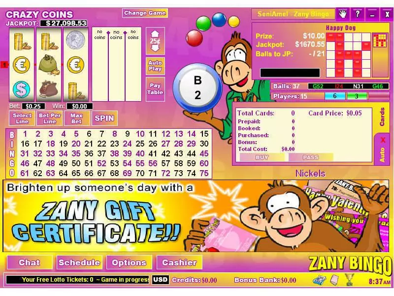 Crazy Coins Mini Byworth Slot Game released in   - 