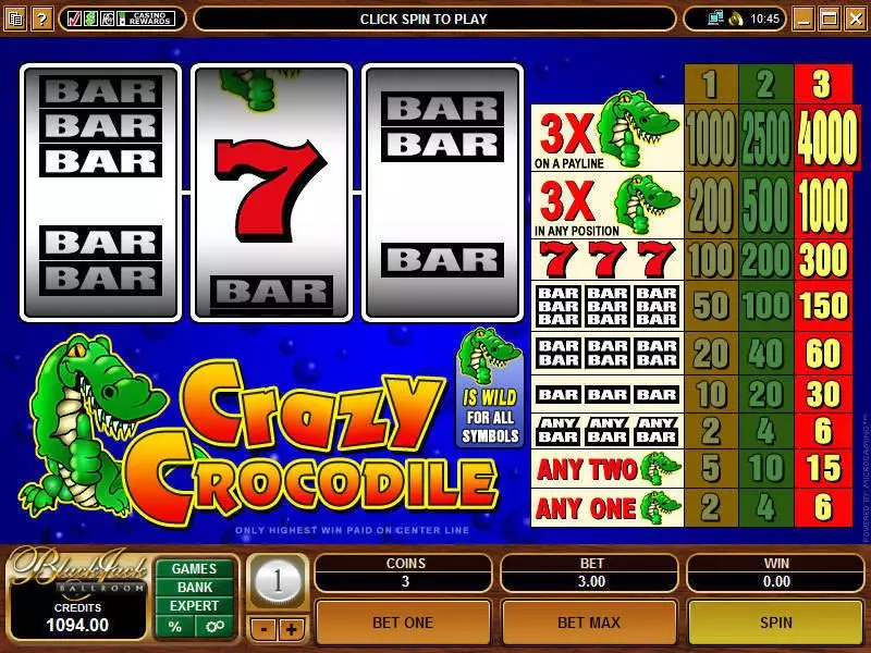 Crazy Crocodile Microgaming Slot Game released in   - 