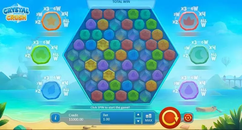 Crystal Crush Playson Slot Game released in December 2018 - 