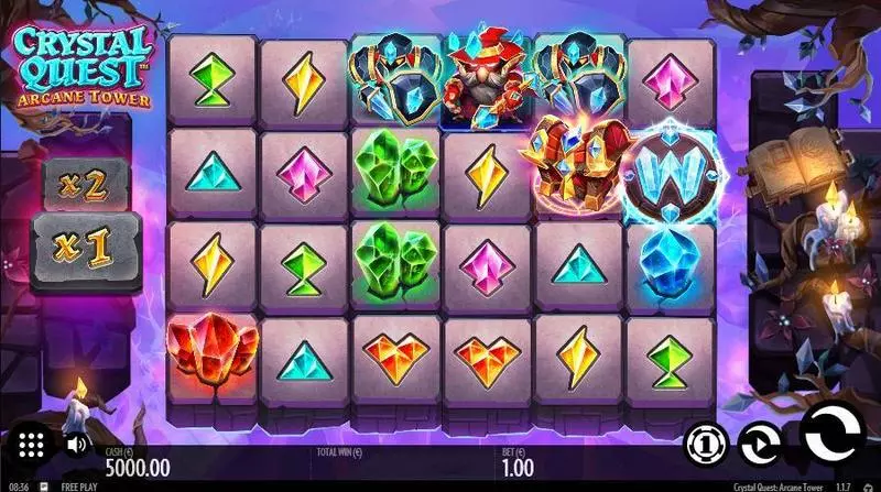Crystal Quest: ArcaneTower Thunderkick Slot Game released in December 2020 - Multipliers