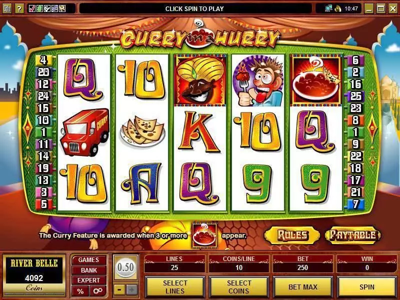 Curry in a Hurry Microgaming Slot Game released in   - Second Screen Game