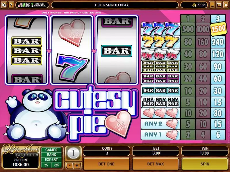 Cutesy Pie Microgaming Slot Game released in   - 