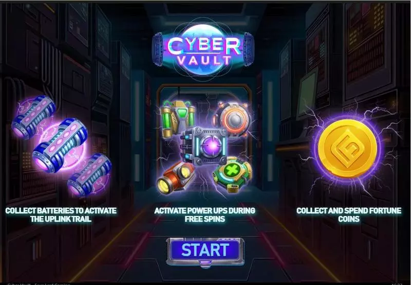 Cybes Vault Four Leaf Gaming Slot Game released in February 2024 - Free Spins