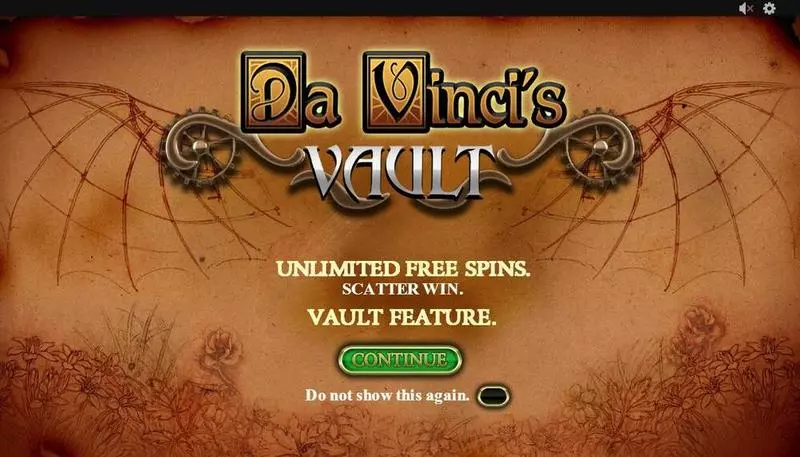 Da Vinci's Vault PlayTech Slot Game released in November 2017 - Free Spins