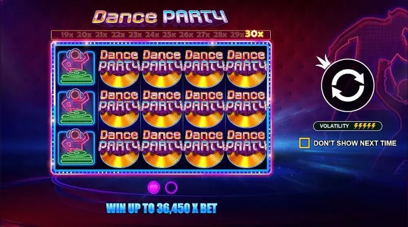 Dance Party Pragmatic Play Slot Game released in March 2020 - Free Spins