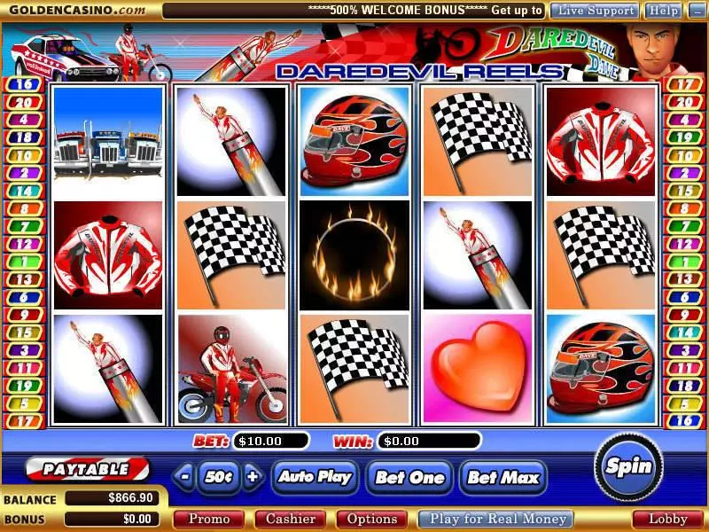 Daredevil Dave WGS Technology Slot Game released in September 2007 - Free Spins