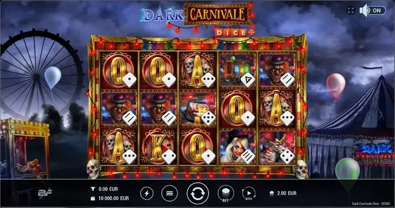 Dark Carnivale Dice BF Games Slot Game released in March 2024 - Free Spins