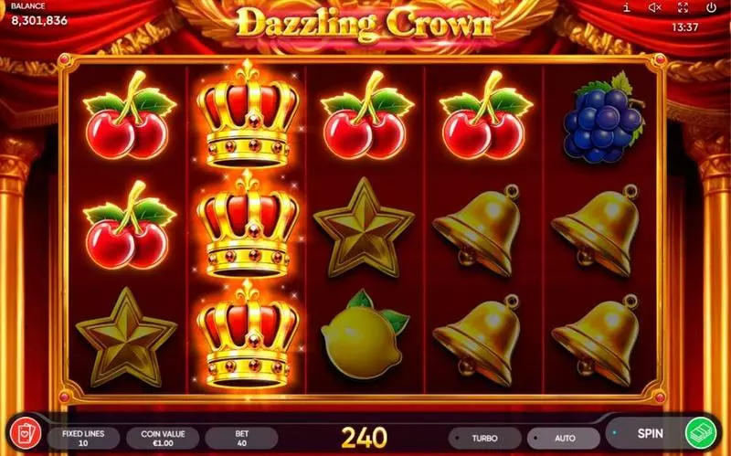 Dazzling Crown Endorphina Slot Game released in May 2024 - 