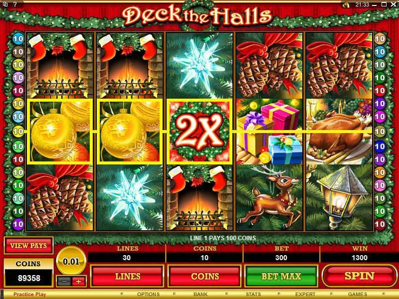 Deck the Halls Microgaming Slot Game released in   - Free Spins