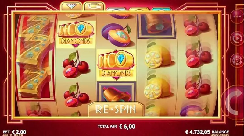 Deco Diamonds Microgaming Slot Game released in January 2018 - Re-Spin