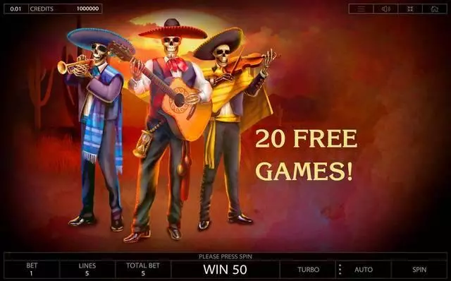Dia De Los Muertos Endorphina Slot Game released in November 2018 - Free Spins