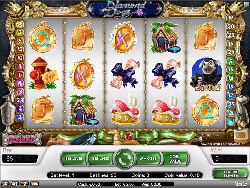 Diamond Dogs NetEnt Slot Game released in   - Free Spins