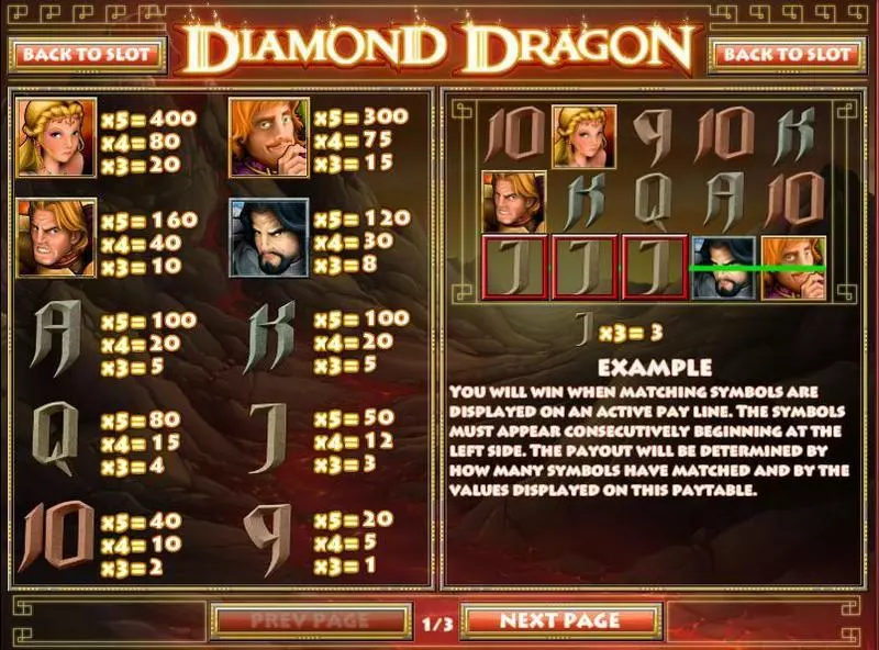 Diamond Dragon Rival Slot Game released in December 2016 - On Reel Game