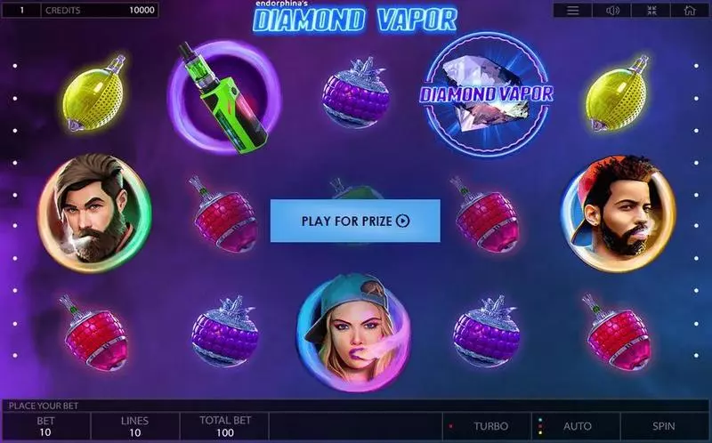 Diamond Vapor Endorphina Slot Game released in March 2017 - Free Spins