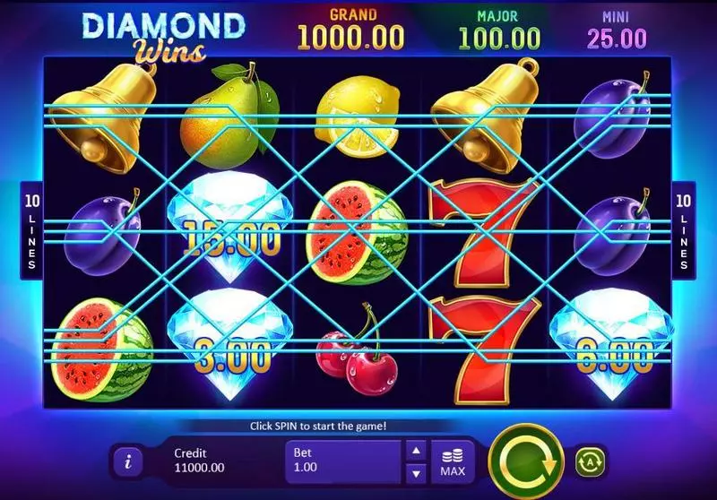Diamond Wins: Hold&Win Playson Slot Game released in October 2020 - 