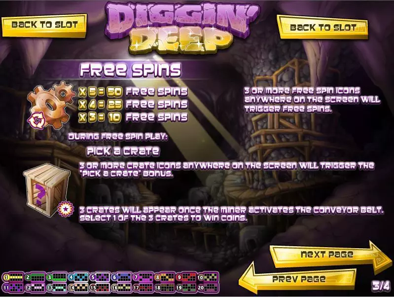 Diggin Deep Rival Slot Game released in May 2012 - Free Spins