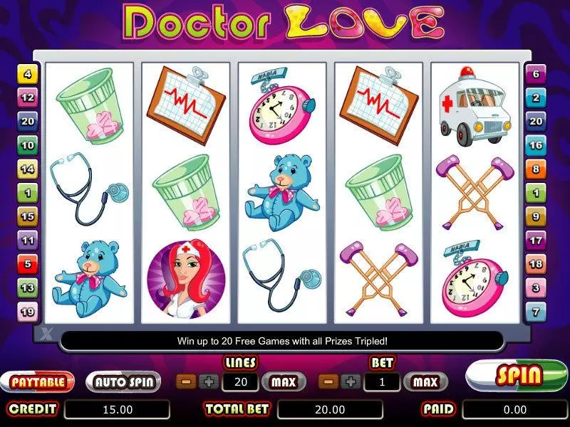 Doctor Love bwin.party Slot Game released in   - Free Spins