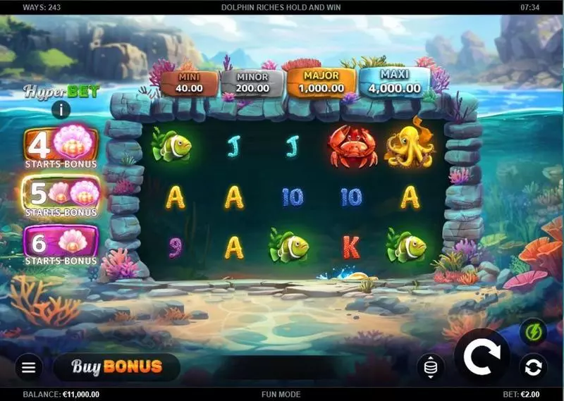 Dolphin Riches Hold and Win Kalamba Games Slot Game released in March 2024 - Free Spins