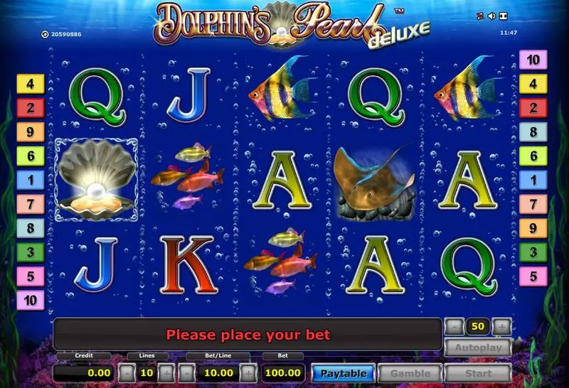 Dolphin's Pearl - Deluxe Novomatic Slot Game released in   - Free Spins