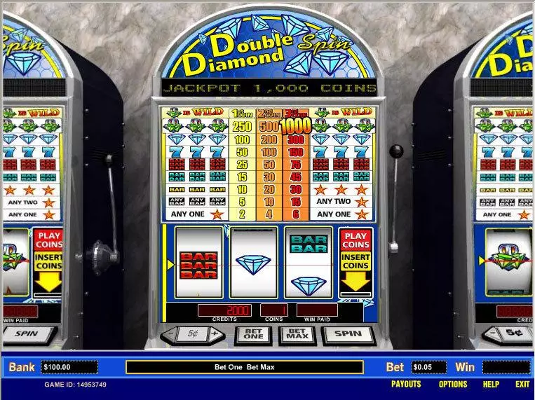 Double Diamond Spin 1 Line Parlay Slot Game released in   - 