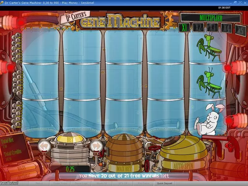 Dr Carter's Gene Machine bwin.party Slot Game released in   - Free Spins