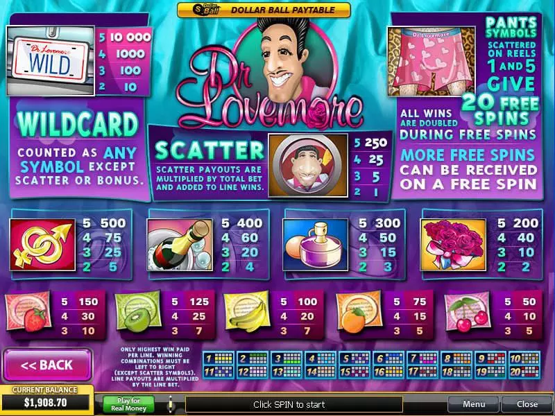Dr Lovemore PlayTech Slot Game released in   - Free Spins