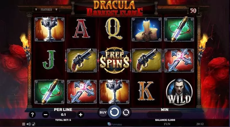 Dracula – Darkest Flame Spinomenal Slot Game released in April 2024 - Free Spins
