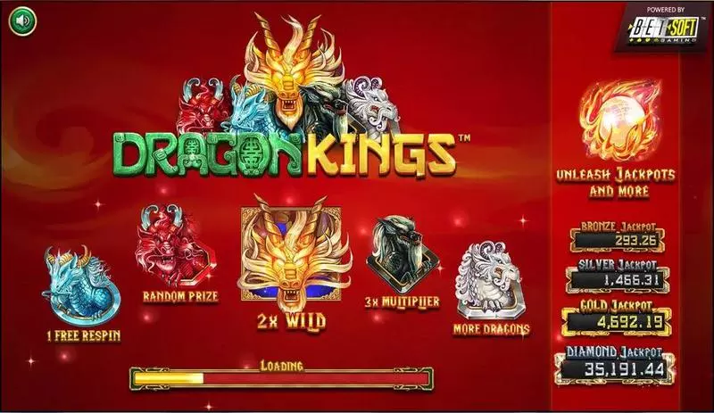 Dragon Kings BetSoft Slot Game released in July 2018 - Free Spins
