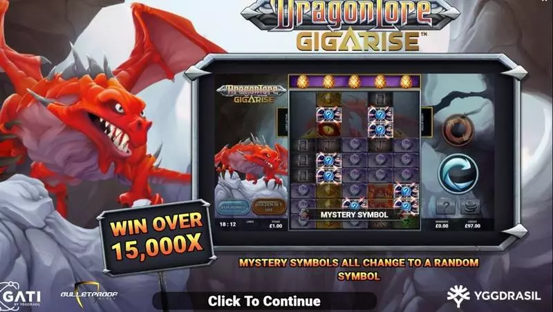 Dragon Lore GigaRise Bulletproof Games Slot Game released in November 2022 - Cigarise