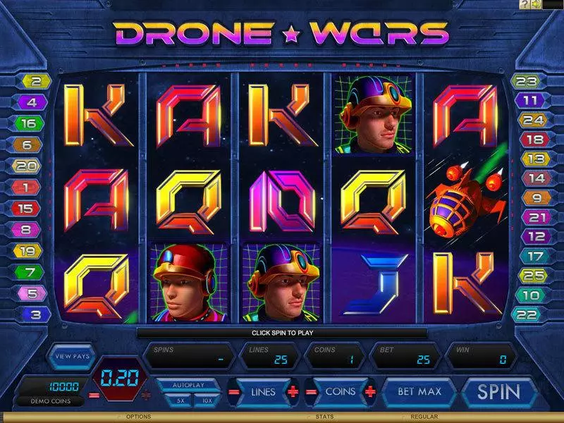 Drone Wars Genesis Slot Game released in November 2011 - Second Screen Game