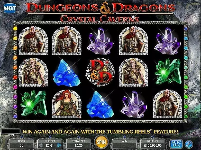 Dungeons & Dragons - Crystal Caverns IGT Slot Game released in   - Free Spins