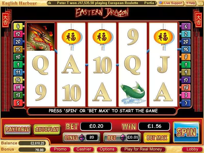 Eastern Dragon WGS Technology Slot Game released in   - Free Spins