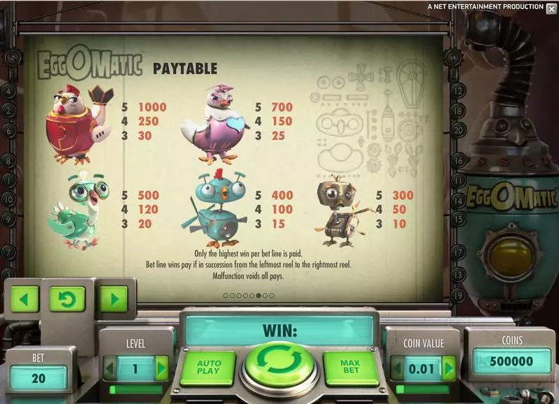 EggOmatic NetEnt Slot Game released in   - Free Spins