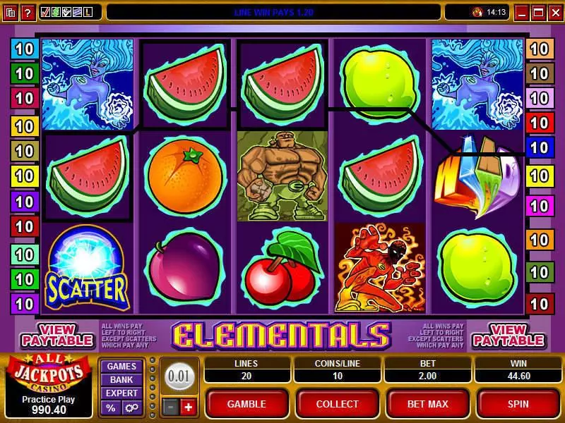 Elementals Microgaming Slot Game released in   - Free Spins