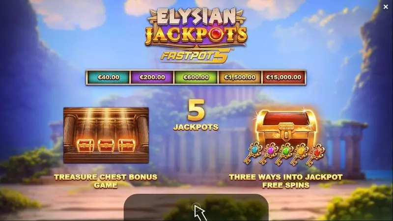 Elysian Jackpots Yggdrasil Slot Game released in February 2023 - Free Spins