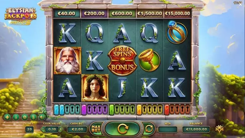 Elysian Jackpots Yggdrasil Slot Game released in February 2023 - Free Spins
