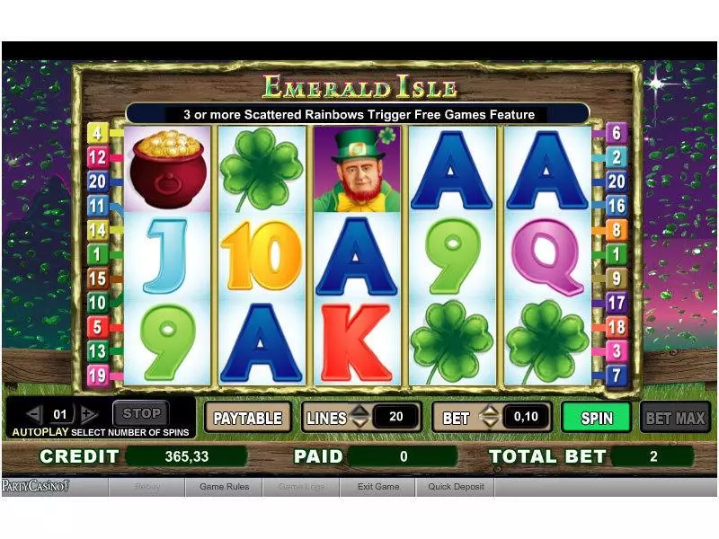 Emerald Isle bwin.party Slot Game released in   - Free Spins