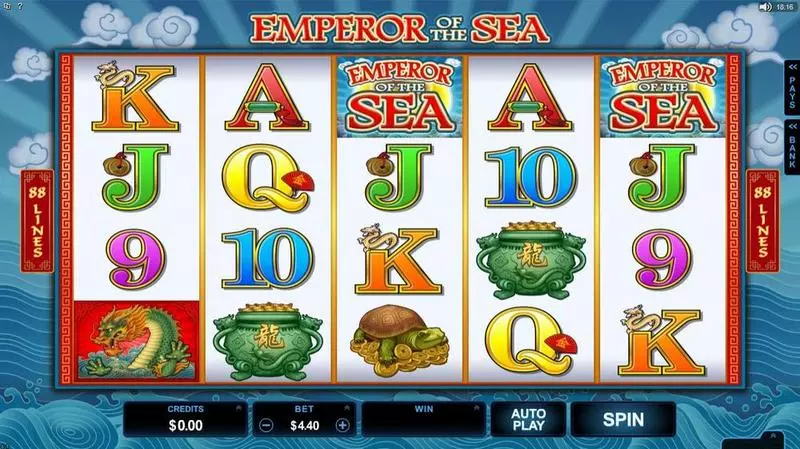 Emperor of the Sea Microgaming Slot Game released in March 2017 - Free Spins
