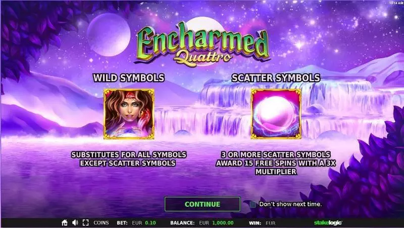 Encharmed Quattro StakeLogic Slot Game released in March 2019 - Free Spins