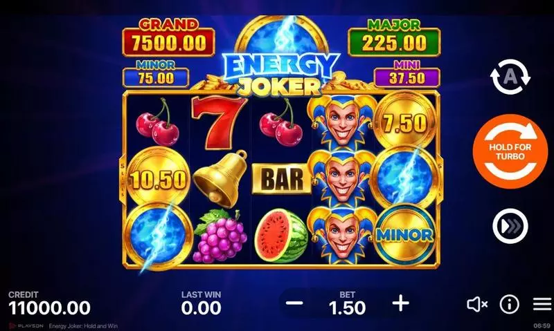 Energy Joker - Hold and Win Playson Slot Game released in April 2024 - Hold and Win