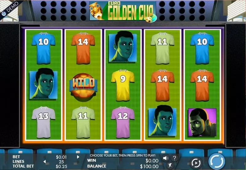 Euro Golden Cup Genesis Slot Game released in May 2016 - Free Spins