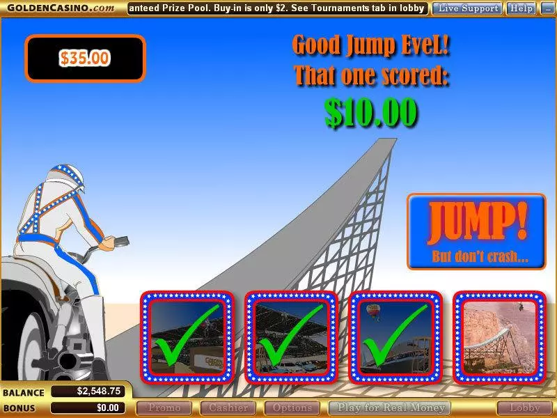 Evel Knievel - The Stunt Master Vegas Technology Slot Game released in   - Free Spins