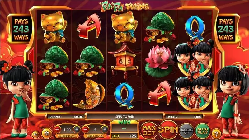 Fa-Fa Twins BetSoft Slot Game released in March 2017 - Dual