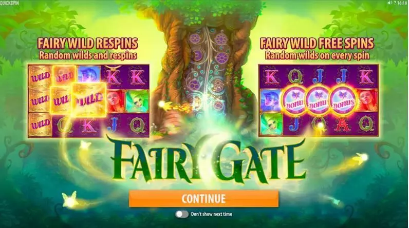 Fairy Gate Quickspin Slot Game released in September 2017 - Free Spins
